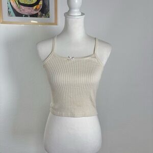 Brandy Melville Cream Halter Top